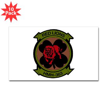 MHHS363 - M01 - 01 - DUI - Marine Heavy Helicopter Squadron 363 - Sticker (Rectangle 10 pk)