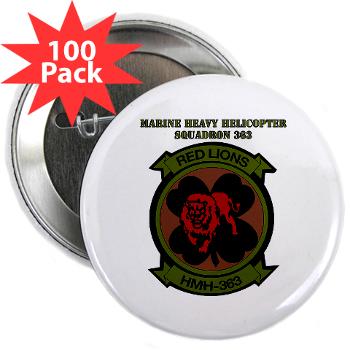 MHHS363 - M01 - 01 - DUI - Marine Heavy Helicopter Squadron 363 with Text - 2.25" Button (100 pack)
