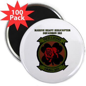 MHHS363 - M01 - 01 - DUI - Marine Heavy Helicopter Squadron 363 with Text - 2.25 Magnet (100 pack)