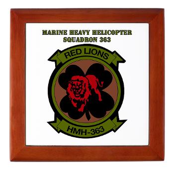 MHHS363 - M01 - 03 - DUI - Marine Heavy Helicopter Squadron 363 with Text - Keepsake Box