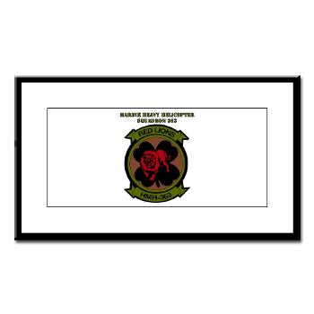 MHHS363 - M01 - 02 - DUI - Marine Heavy Helicopter Squadron 363 with Text - Small Framed Print