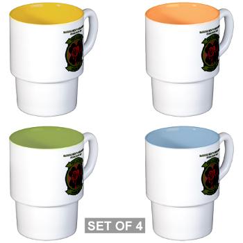 MHHS363 - M01 - 03 - DUI - Marine Heavy Helicopter Squadron 363 with Text - Stackable Mug Set (4 mugs)