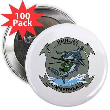 MHHS366 - M01 - 01 - Marine Heavy Helicopter Squadron 366 (HMH-366) 2.25" Button (100 pack) - Click Image to Close