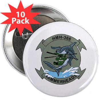 MHHS366 - M01 - 01 - Marine Heavy Helicopter Squadron 366 (HMH-366) 2.25" Button (10 pack)