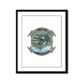 MHHS366 - M01 - 02 - Marine Heavy Helicopter Squadron 366 (HMH-366) Framed Panel Print - Click Image to Close