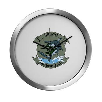 MHHS366 - M01 - 03 - Marine Heavy Helicopter Squadron 366 (HMH-366) Modern Wall Clock