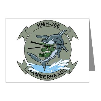 MHHS366 - M01 - 02 - Marine Heavy Helicopter Squadron 366 (HMH-366) Note Cards (Pk of 20) - Click Image to Close