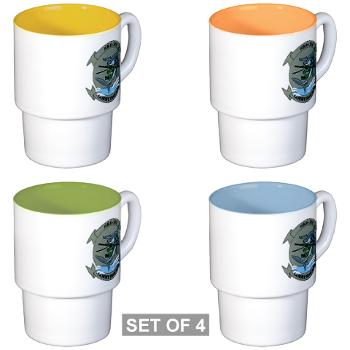 MHHS366 - M01 - 03 - Marine Heavy Helicopter Squadron 366 (HMH-366) Stackable Mug Set (4 mugs)