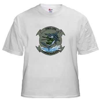 MHHS366 - A01 - 04 - Marine Heavy Helicopter Squadron 366 (HMH-366) White T-Shirt - Click Image to Close