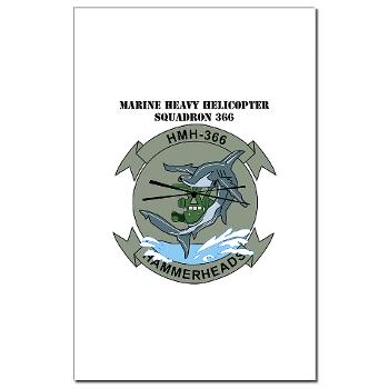 MHHS366 - M01 - 02 - Marine Heavy Helicopter Squadron 366 (HMH-366) with Text Mini Poster Print - Click Image to Close