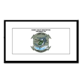 MHHS366 - M01 - 02 - Marine Heavy Helicopter Squadron 366 (HMH-366) with Text Small Framed Print