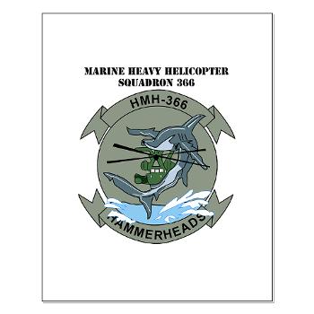 MHHS366 - M01 - 02 - Marine Heavy Helicopter Squadron 366 (HMH-366) with Text Small Poster