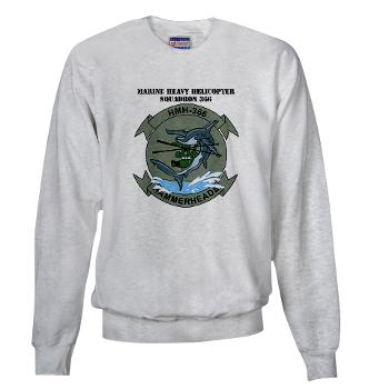 MHHS366 - A01 - 03 - Marine Heavy Helicopter Squadron 366 (HMH-366) with Text Sweatshirt