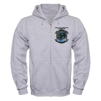 MHHS366 - A01 - 03 - Marine Heavy Helicopter Squadron 366 (HMH-366) with Text Zip Hoodie