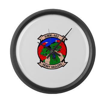 MHHS462 - M01 - 03 - Marine Heavy Helicopter Squadron 462 Large Wall Clock