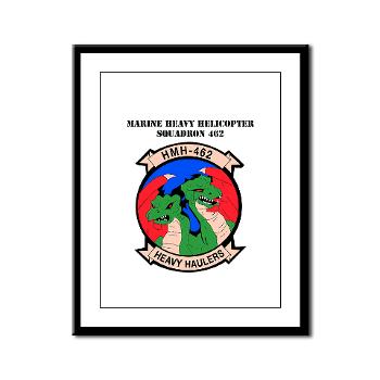 MHHS462 - M01 - 02 - Marine Heavy Helicopter Squadron 462 with Text Framed Panel Print