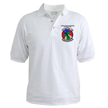 MHHS462 - A01 - 04 - Marine Heavy Helicopter Squadron 462 with Text Golf Shirt