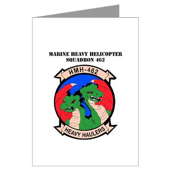 MHHS462 - M01 - 02 - Marine Heavy Helicopter Squadron 462 with Text Greeting Cards (Pk of 10)