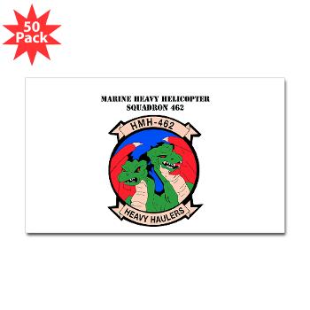 MHHS462 - M01 - 01 - Marine Heavy Helicopter Squadron 462 with Text Sticker (Rectangle 50 pk)
