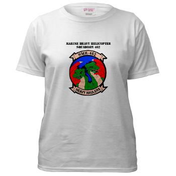 MHHS462 - A01 - 04 - Marine Heavy Helicopter Squadron 462 with Text Women's T-Shirt - Click Image to Close