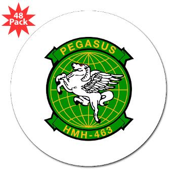 MHHS463 - M01 - 01 - DUI - Marine Heavy Helicopter Squadron 463 - 3" Lapel Sticker (48 pk)