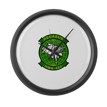 MHHS463 - M01 - 03 - DUI - Marine Heavy Helicopter Squadron 463 - Large Wall Clock - Click Image to Close