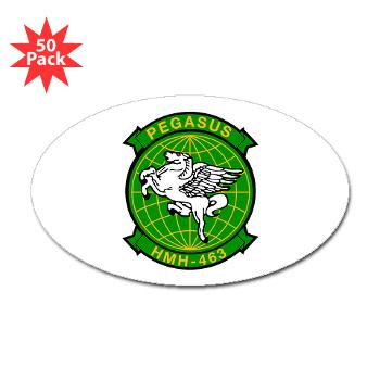 MHHS463 - M01 - 01 - DUI - Marine Heavy Helicopter Squadron 463 - Sticker (Oval 50 pk)