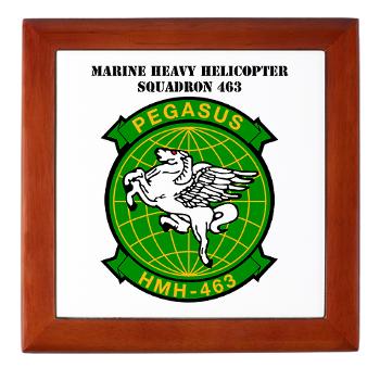 MHHS463 - M01 - 03 - DUI - Marine Heavy Helicopter Squadron 463 with Text - Keepsake Box