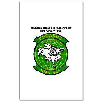 MHHS463 - M01 - 02 - DUI - Marine Heavy Helicopter Squadron 463 with Text - Mini Poster Print