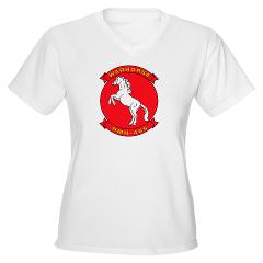 MHHS465 - A01 - 04 - Marine Heavy Helicopter Squadron 465 Women's V-Neck T-Shirt