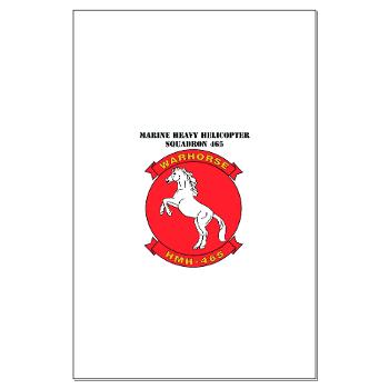 MHHS465 - M01 - 02 - Marine Heavy Helicopter Squadron 465 with Text Large Poster