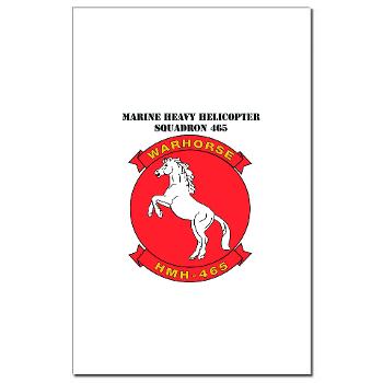 MHHS465 - M01 - 02 - Marine Heavy Helicopter Squadron 465 with Text Mini Poster Print