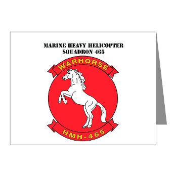 MHHS465 - M01 - 02 - Marine Heavy Helicopter Squadron 465 with Text Note Cards (Pk of 20)