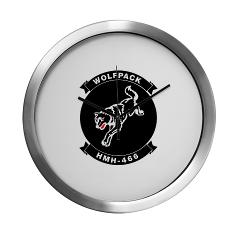 MHHS466 - M01 - 03 - Marine Heavy Helicopter Squadron 466 Modern Wall Clock