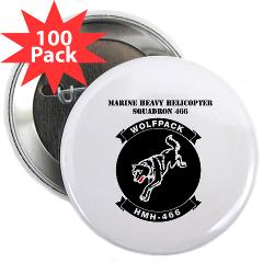 MHHS466 - M01 - 01 - Marine Heavy Helicopter Squadron 466 with Text 2.25" Button (100 pack)