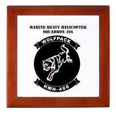 MHHS466 - M01 - 03 - Marine Heavy Helicopter Squadron 466 with Text Keepsake Box