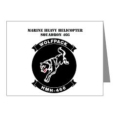 MHHS466 - M01 - 02 - Marine Heavy Helicopter Squadron 466 with Text Note Cards (Pk of 20)