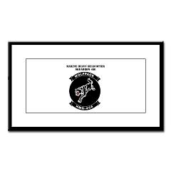MHHS466 - M01 - 02 - Marine Heavy Helicopter Squadron 466 with Text Small Framed Print