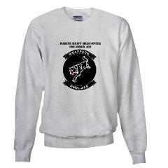 MHHS466 - A01 - 03 - Marine Heavy Helicopter Squadron 466 with Text Sweatshirt