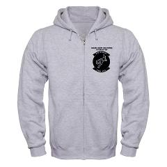 MHHS466 - A01 - 03 - Marine Heavy Helicopter Squadron 466 with Text Zip Hoodie