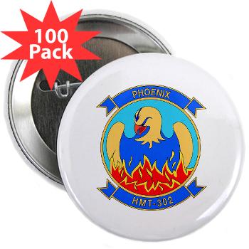 MHHTS302 - M01 - 01 - Marine Heavy Helicopter Training Squadron 302 (HMHT-302) 2.25" Button (100 pack)