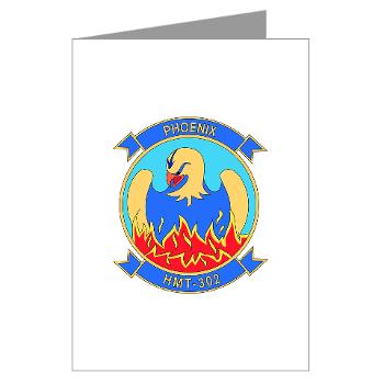MHHTS302 - M01 - 02 - Marine Heavy Helicopter Training Squadron 302 (HMHT-302) Greeting Cards (Pk of 10) - Click Image to Close