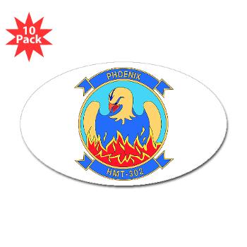 MHHTS302 - M01 - 01 - Marine Heavy Helicopter Training Squadron 302 (HMHT-302) Sticker (Oval 10 pk) - Click Image to Close
