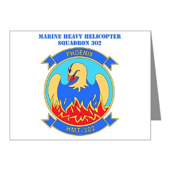MHHTS302 - M01 - 02 - Marine Heavy Helicopter Training Squadron 302 (HMHT-302) with Text Note Cards (Pk of 20)