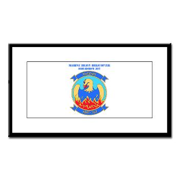 MHHTS302 - M01 - 02 - Marine Heavy Helicopter Training Squadron 302 (HMHT-302) with Text Small Framed Print