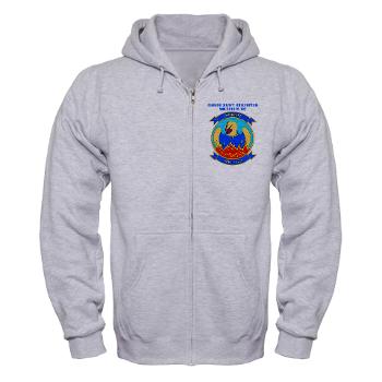 MHHTS302 - A01 - 03 - Marine Heavy Helicopter Training Squadron 302 (HMHT-302) with Text Zip Hoodie