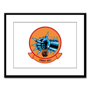 MHS461 - M01 - 02 - Marine Heavy Helicopter Squadron 461 (HMH-461) - Large Framed Print