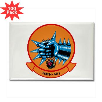 MHS461 - M01 - 01 - Marine Heavy Helicopter Squadron 461 (HMH-461) - Rectangle Magnet (100 pack)