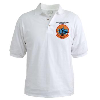 MHS461 - A01 - 04 - Marine Heavy Helicopter Squadron 461 (HMH-461) with Text - Golf Shirt - Click Image to Close