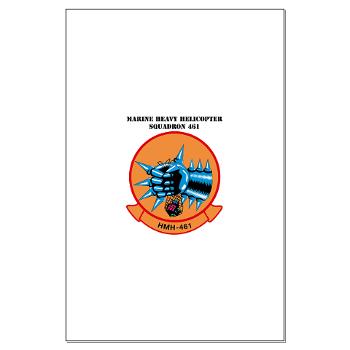MHS461 - M01 - 02 - Marine Heavy Helicopter Squadron 461 (HMH-461) with Text - Large Poster